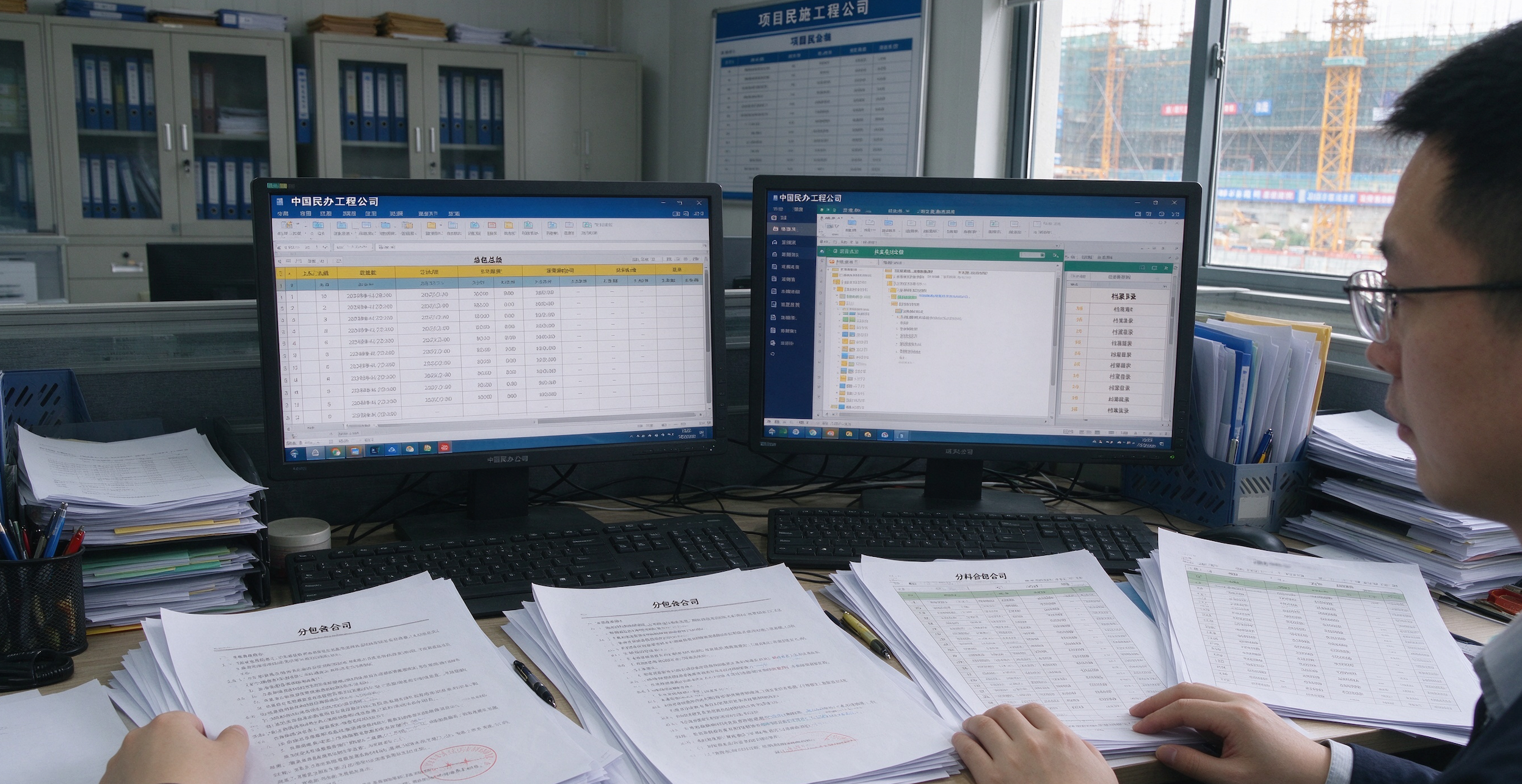 明建云工程商务助理：合同台账当天立，工程管理收支两本账才清